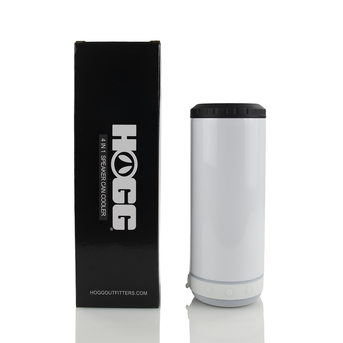 4 in 1 Sublimatable Speaker Can Cooler - White Speaker