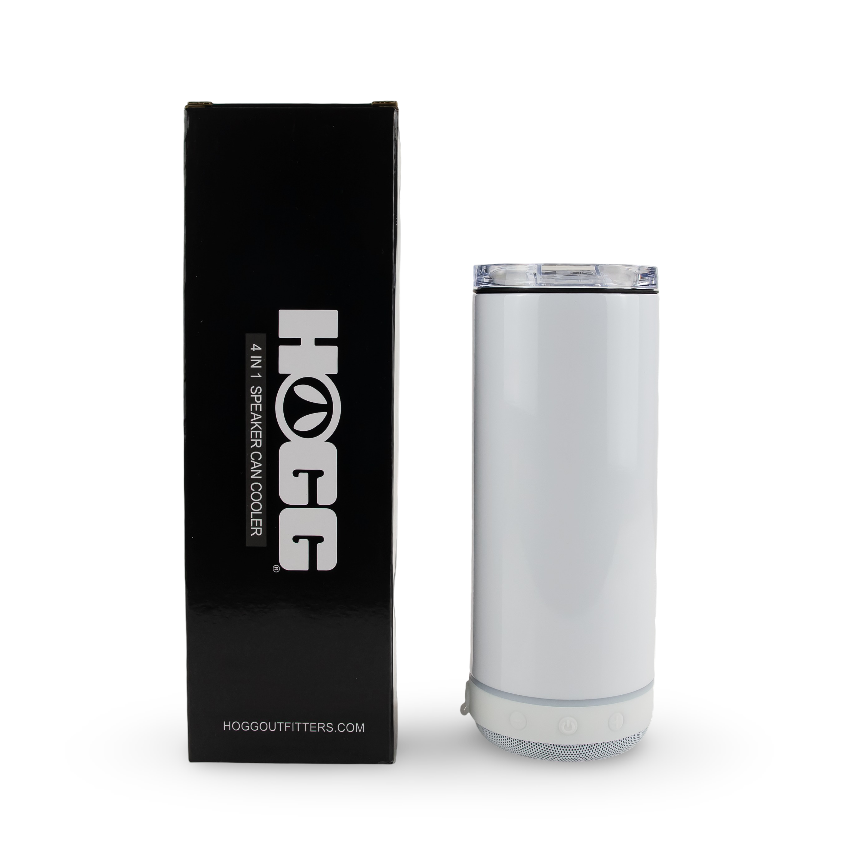 4 in 1 Sublimatable Speaker Can Cooler Case (25 Units) - White Speaker