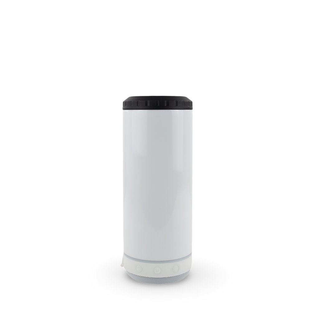 4 in 1 Sublimatable Speaker Can Cooler - White Speaker