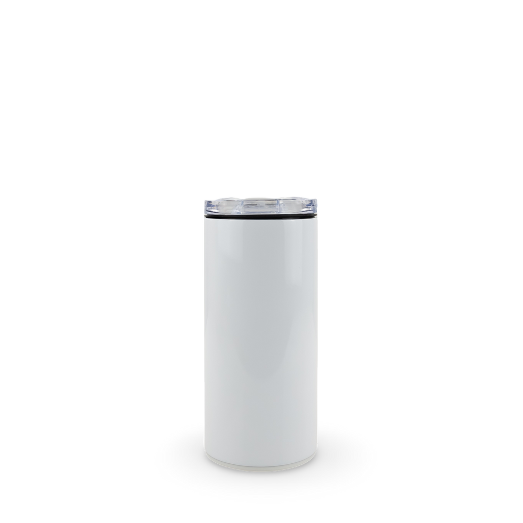 4 in 1 Sublimatable Speaker Can Cooler - White Speaker