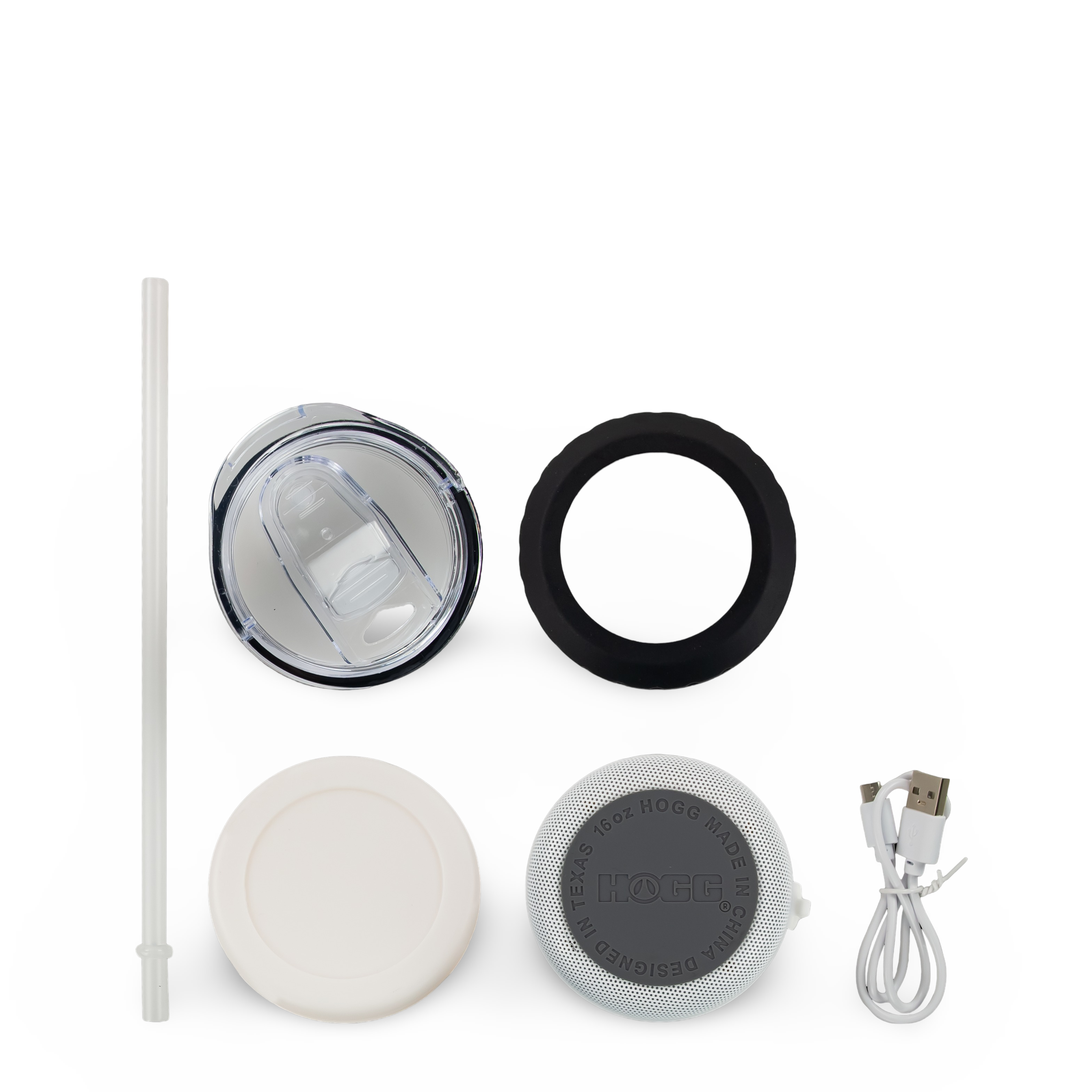 4 in 1 Sublimatable Speaker Can Cooler - White Speaker