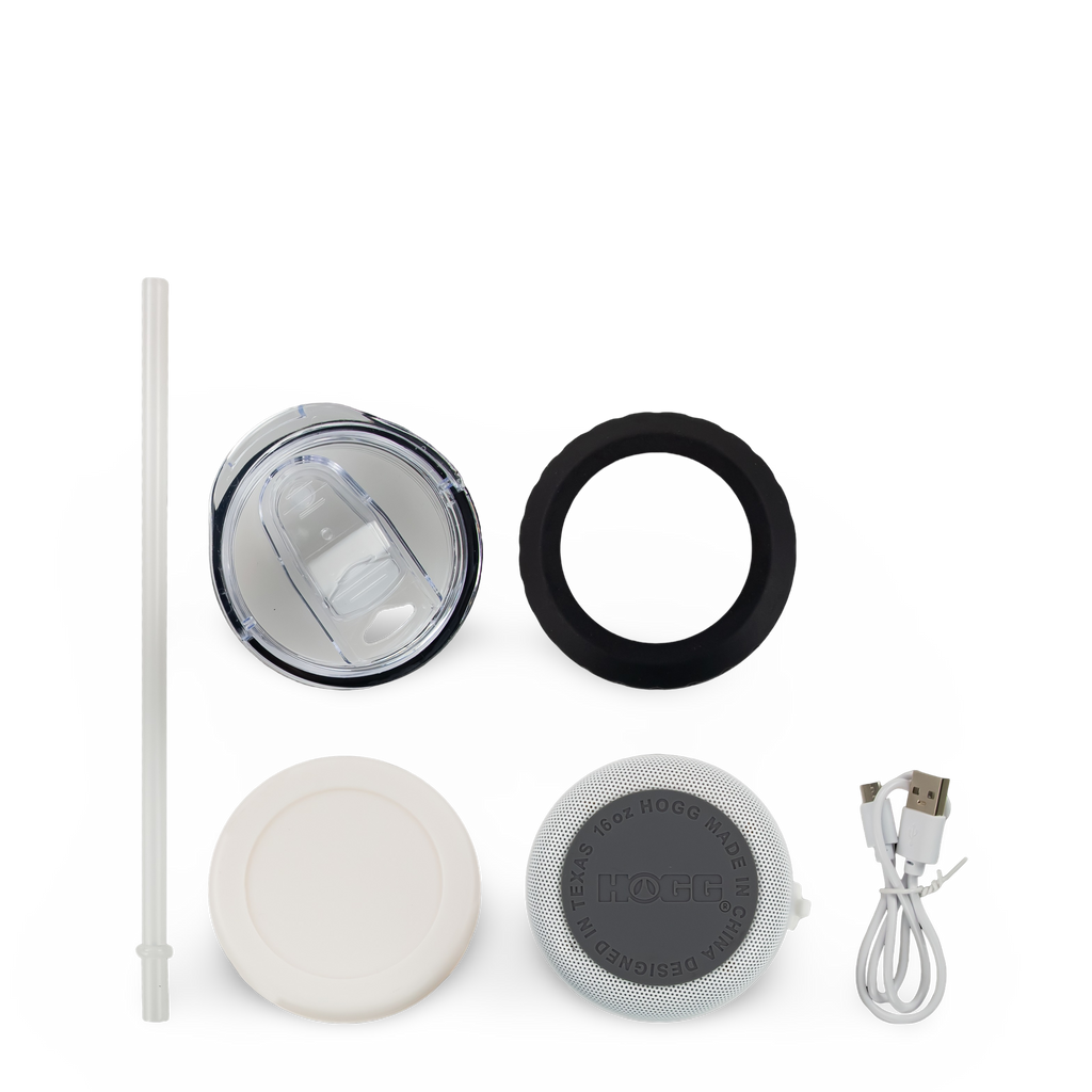 4 in 1 Sublimatable Speaker Can Cooler Case (25 Units) - White Speaker