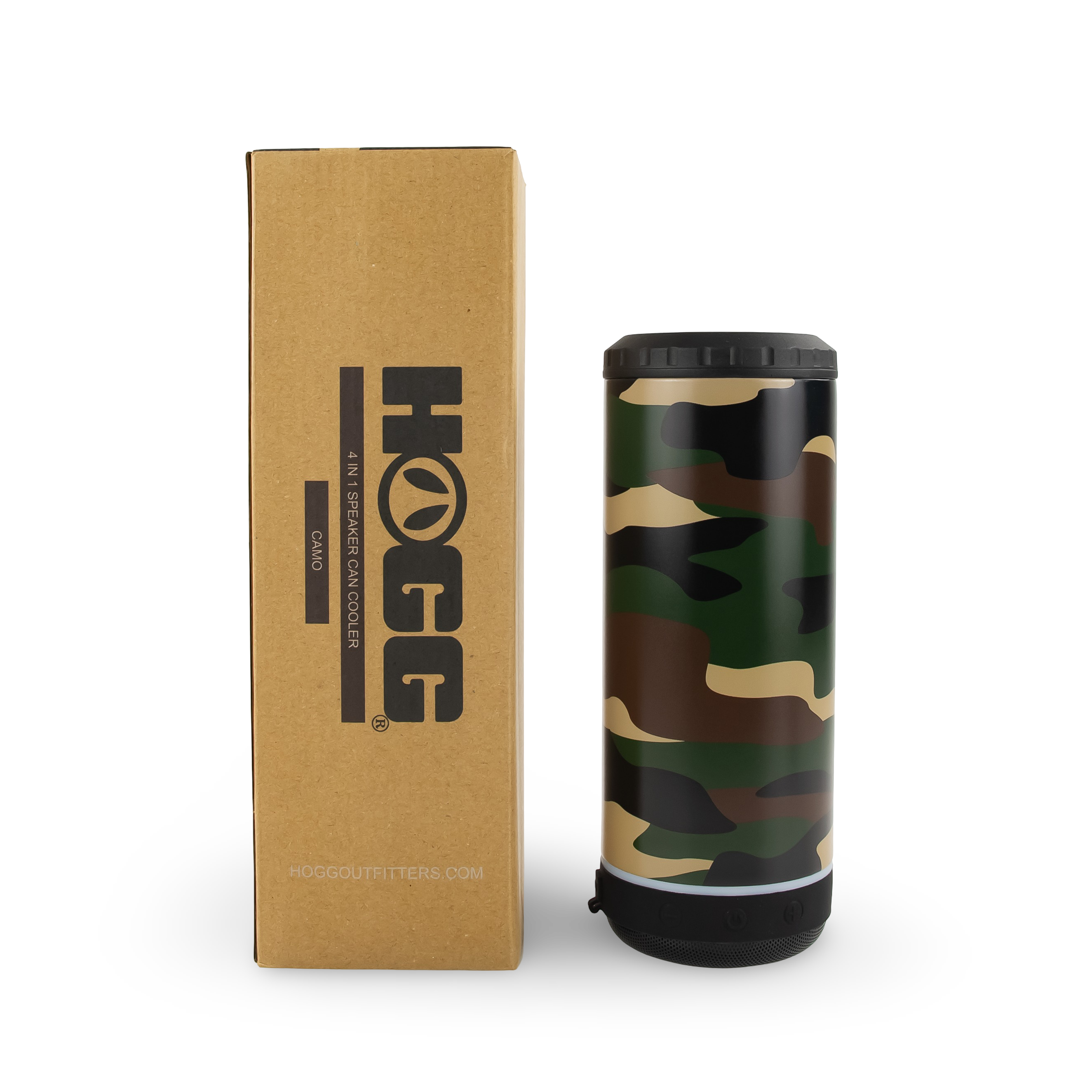 4 in 1 Speaker Can Cooler - Camo