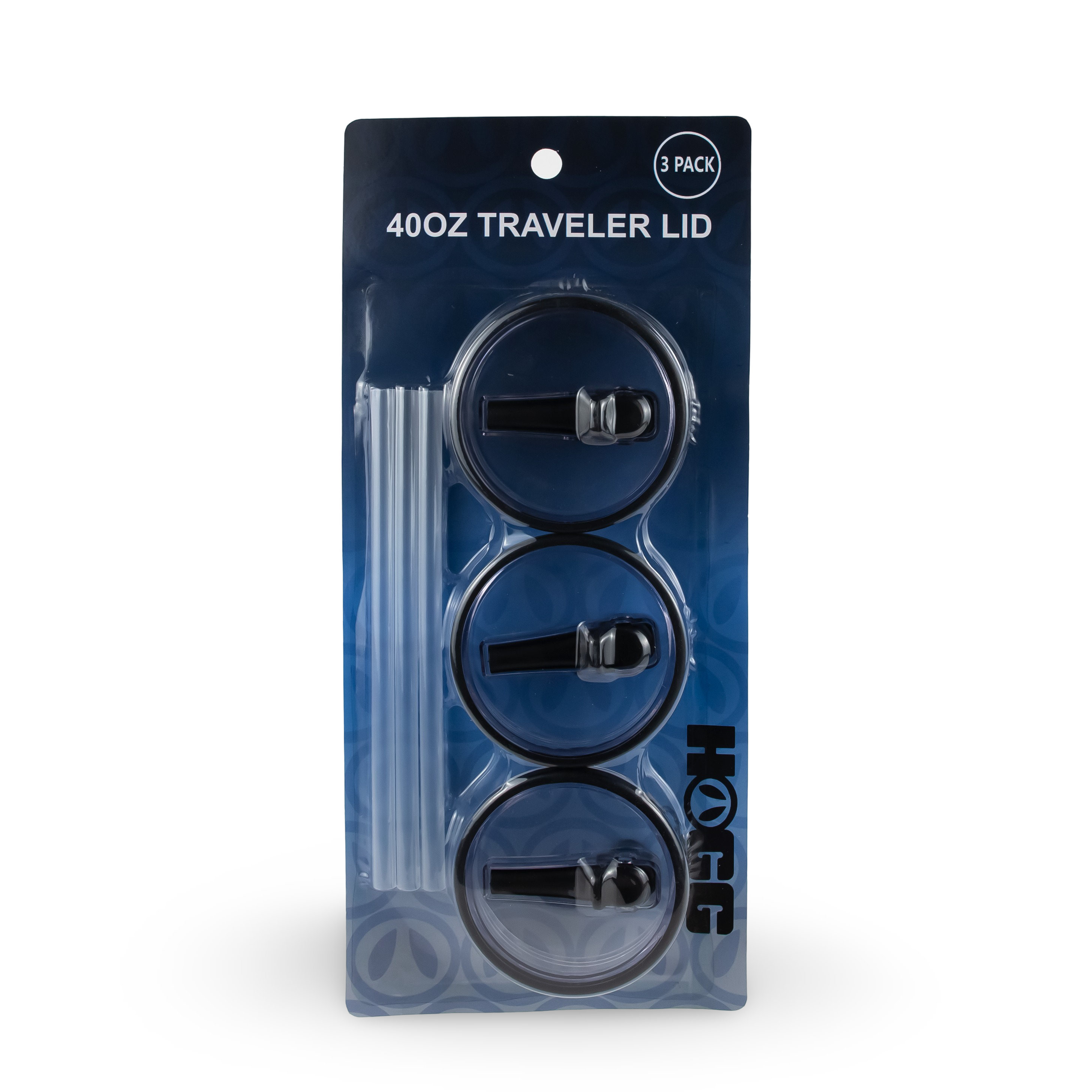 40oz Traveler Tumbler Lid (3 Pack) - Black