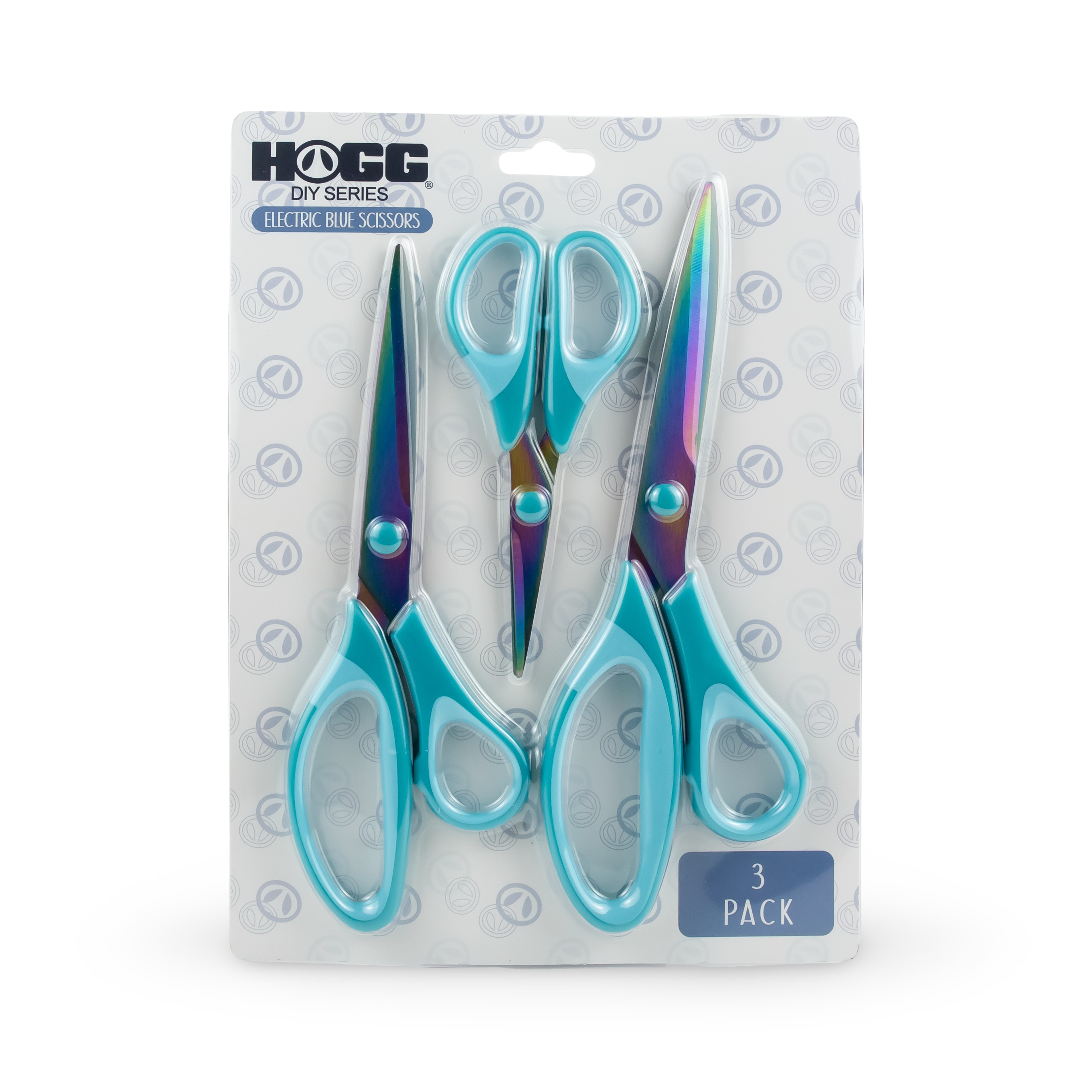 Electric Blue Crafting Scissors (3 Pack)