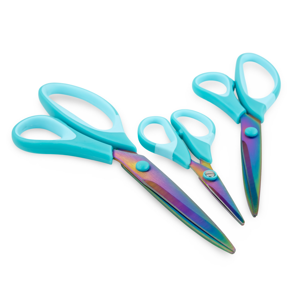 Electric Blue Crafting Scissors (3 Pack)