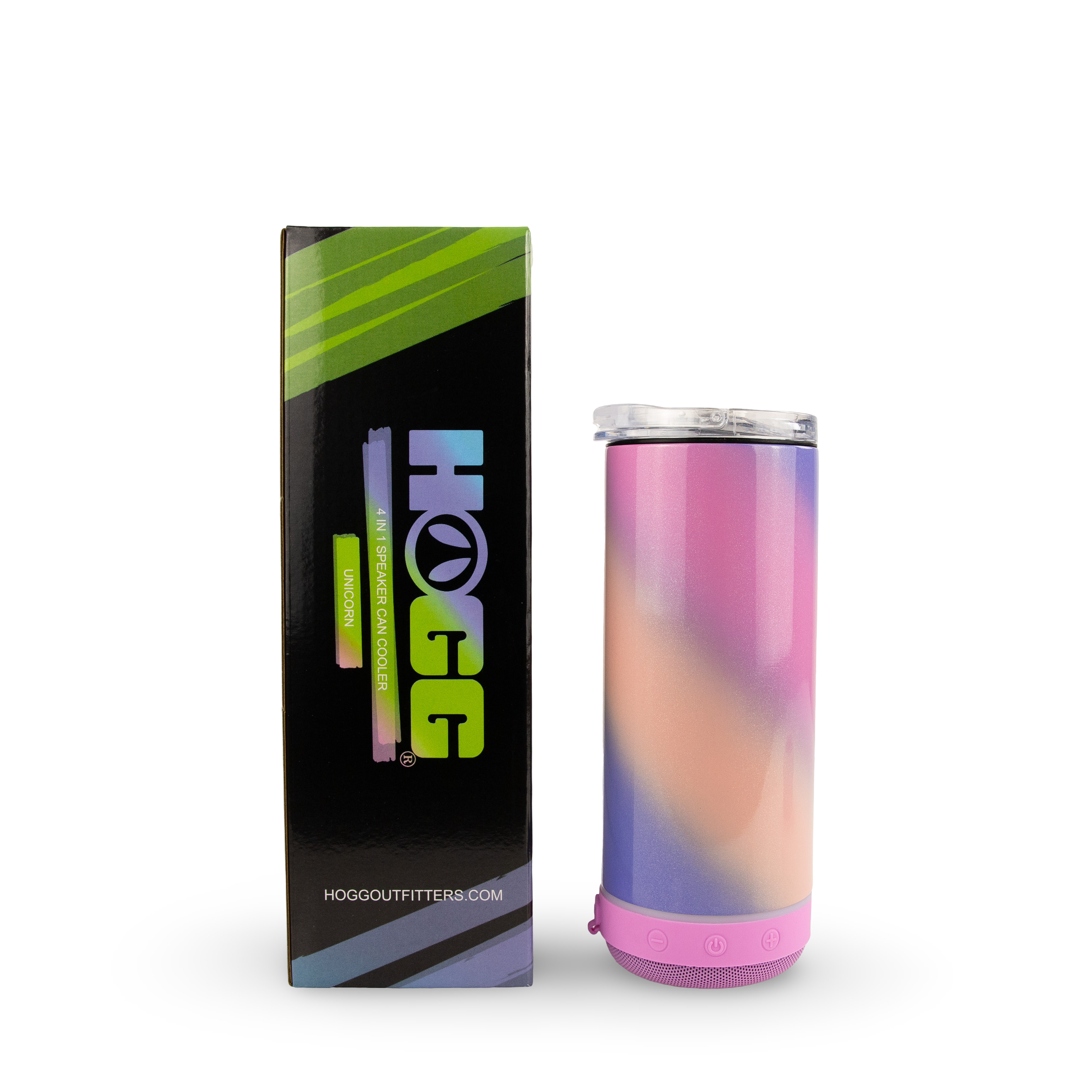 4 in 1 Sublimatable Holographic Speaker Can Cooler - Unicorn