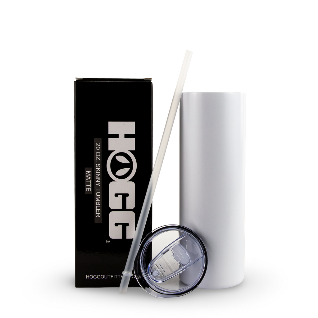 20oz Sublimation Blank Skinny Tumbler - Matte