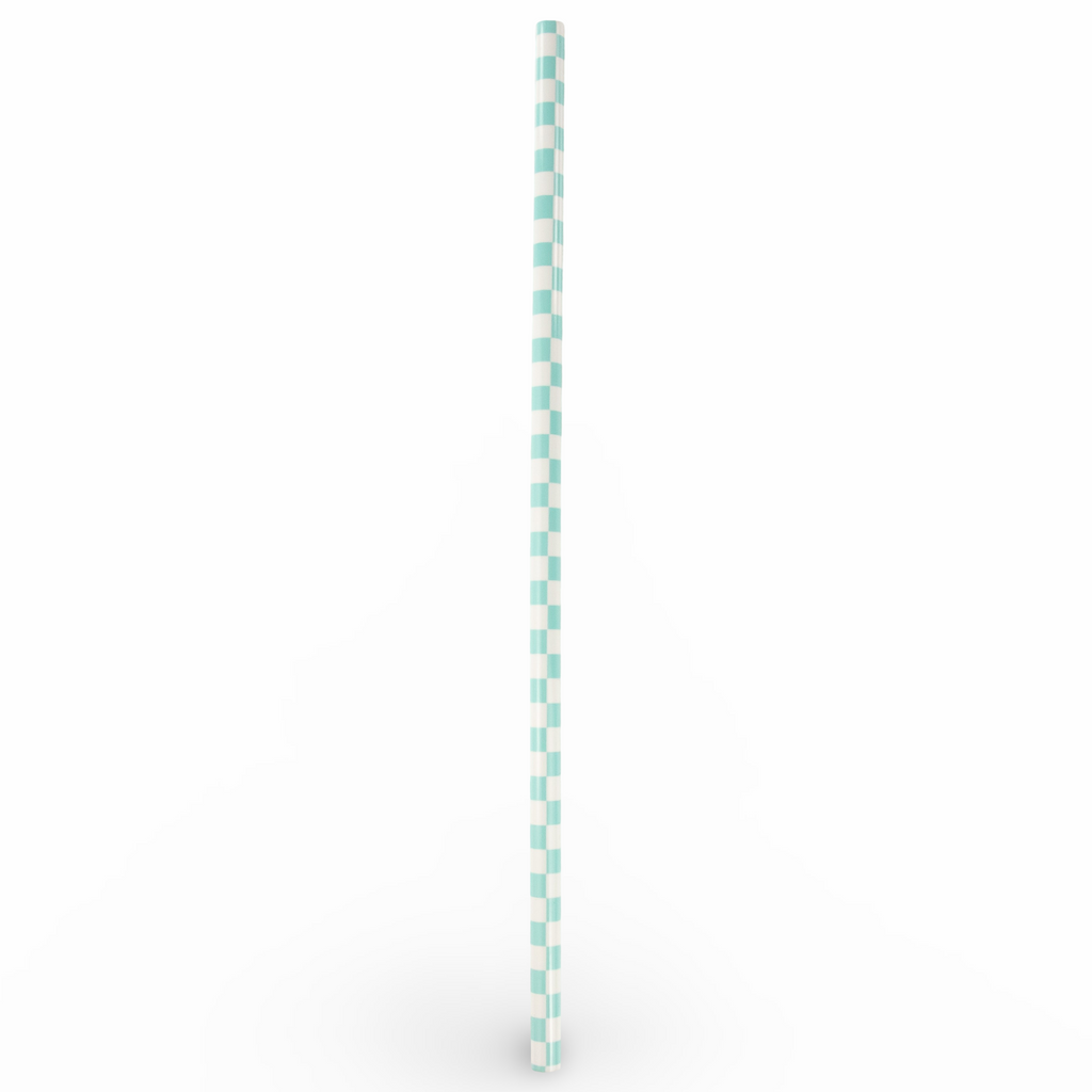 Daydream Club – 11" Checkered Straws (24 Pack)
