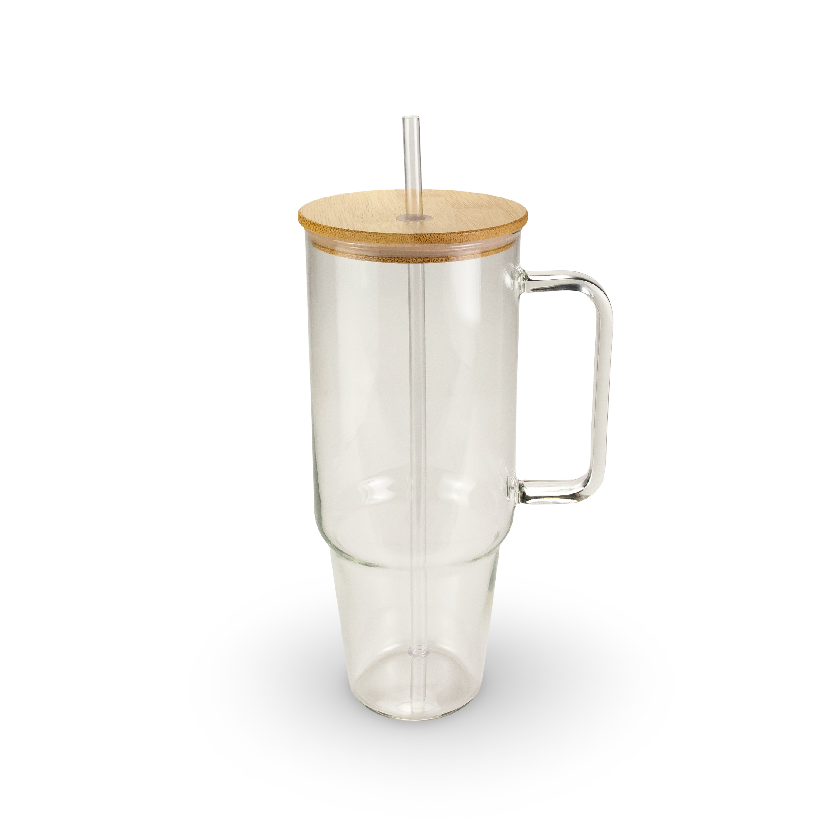 40oz Sublimatable Clear Glass Handle Tumbler Case (12 Units)