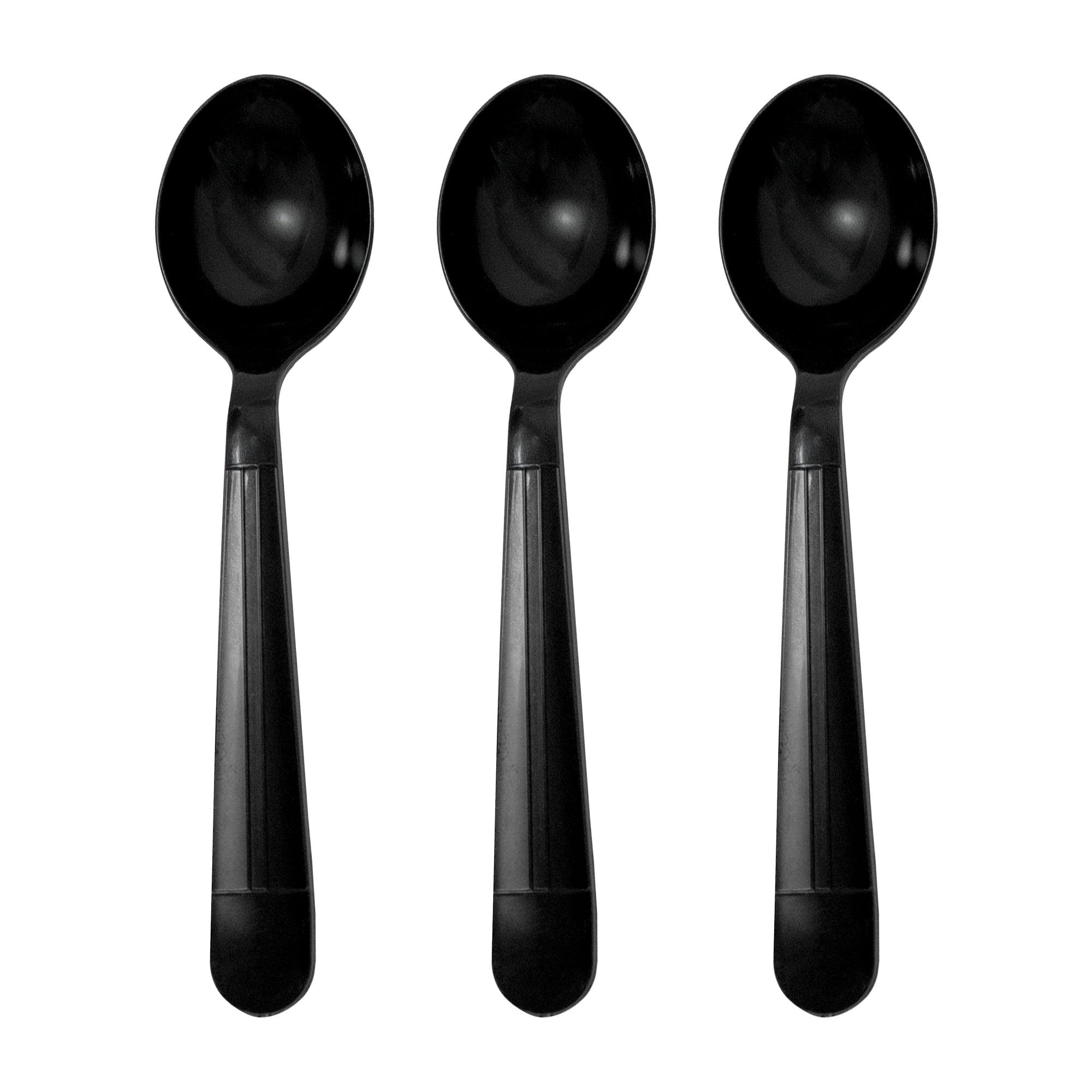 Heavy Weight PP Black Soup Spoon