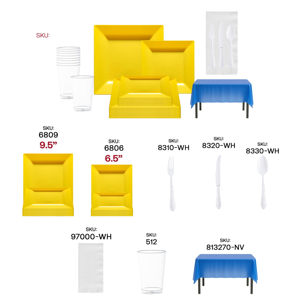 Yellow, Blue and White NFL / NBA / MLB Set