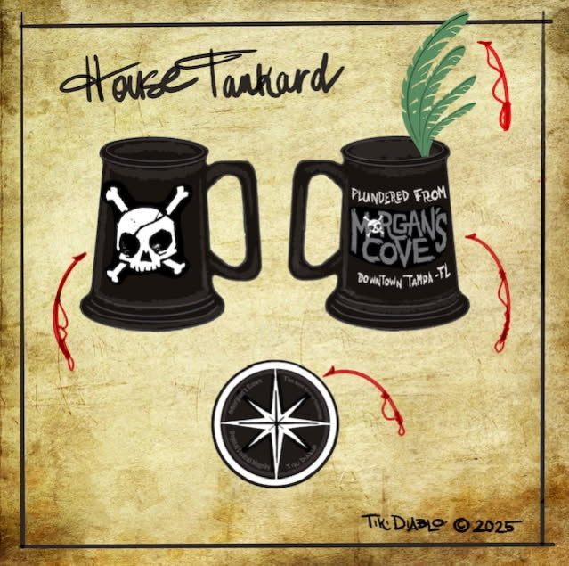 Morgan's Cove House Tankard Tiki Mug