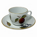 Royal Worcester Evesham Gold Demitasse Cup and Saucer Set