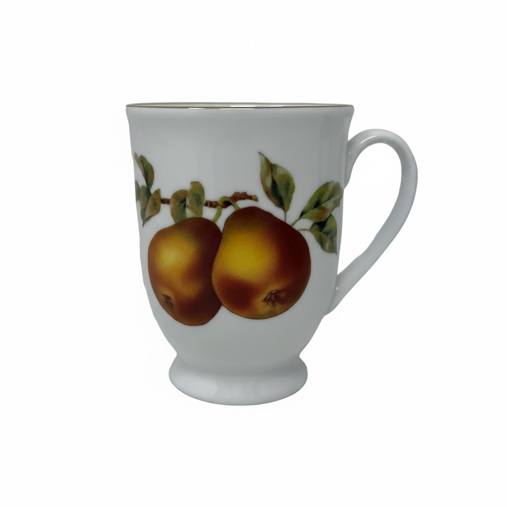 Royal Worcester Evesham Gold Footed Mug