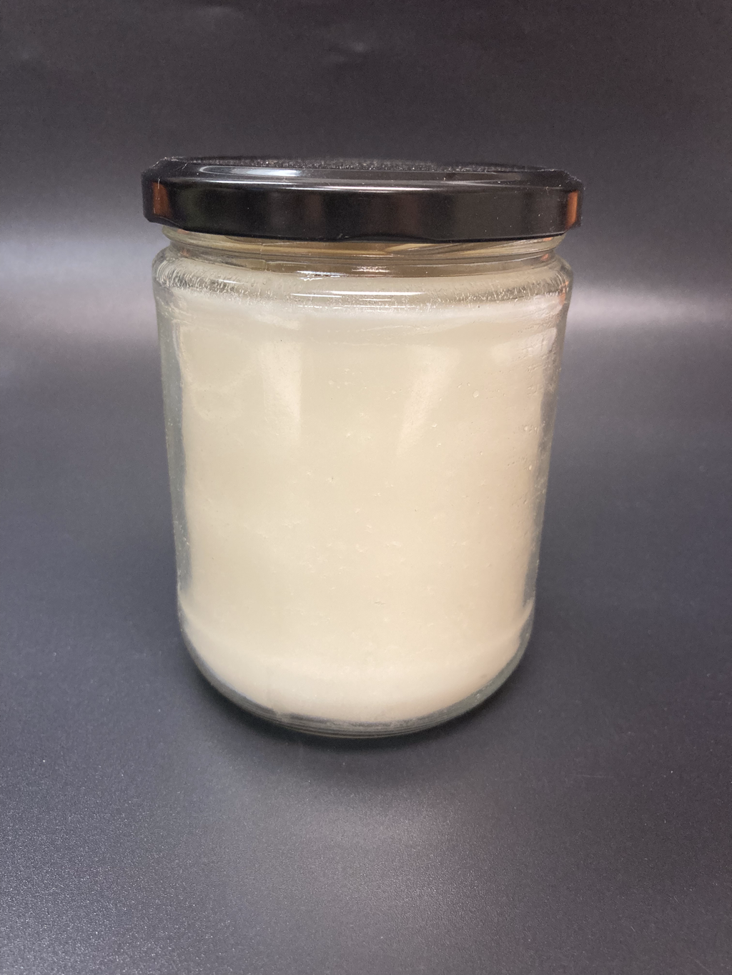 16oz Vanilla Soy Candle with Black Lid UV Printed