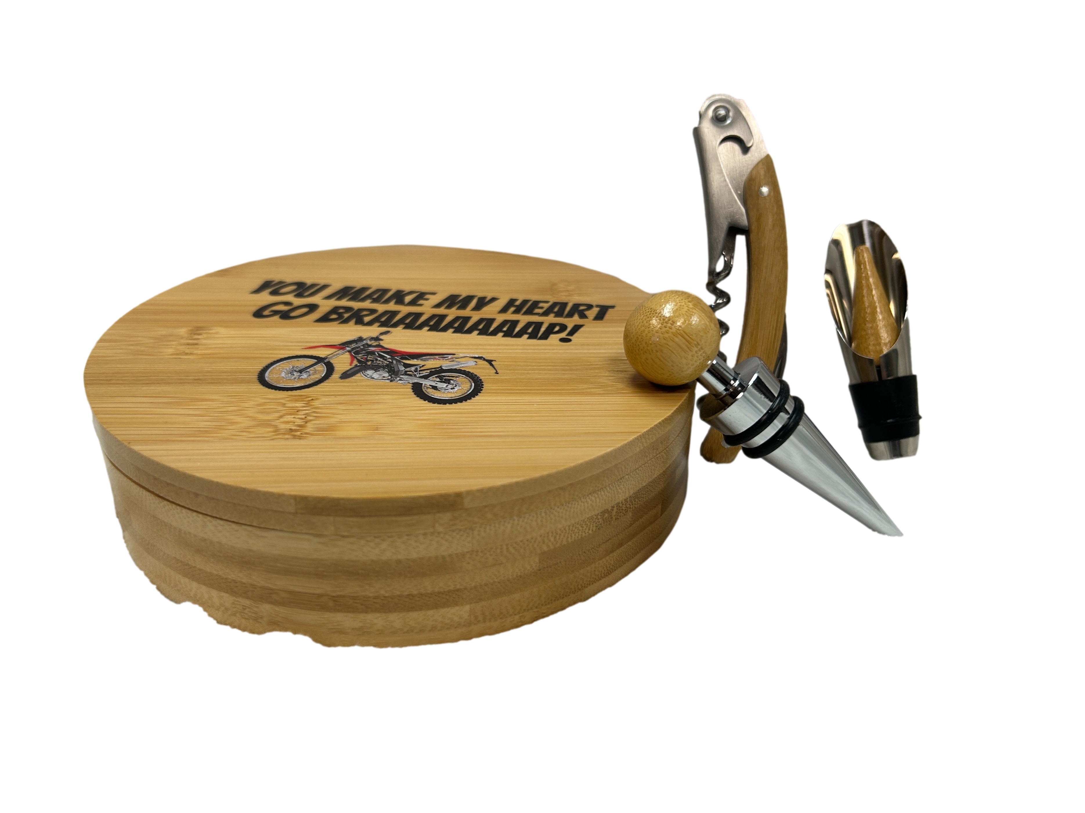 FBA - 4-Piece Wine Box (6 Count) Engraved or UV Printed
