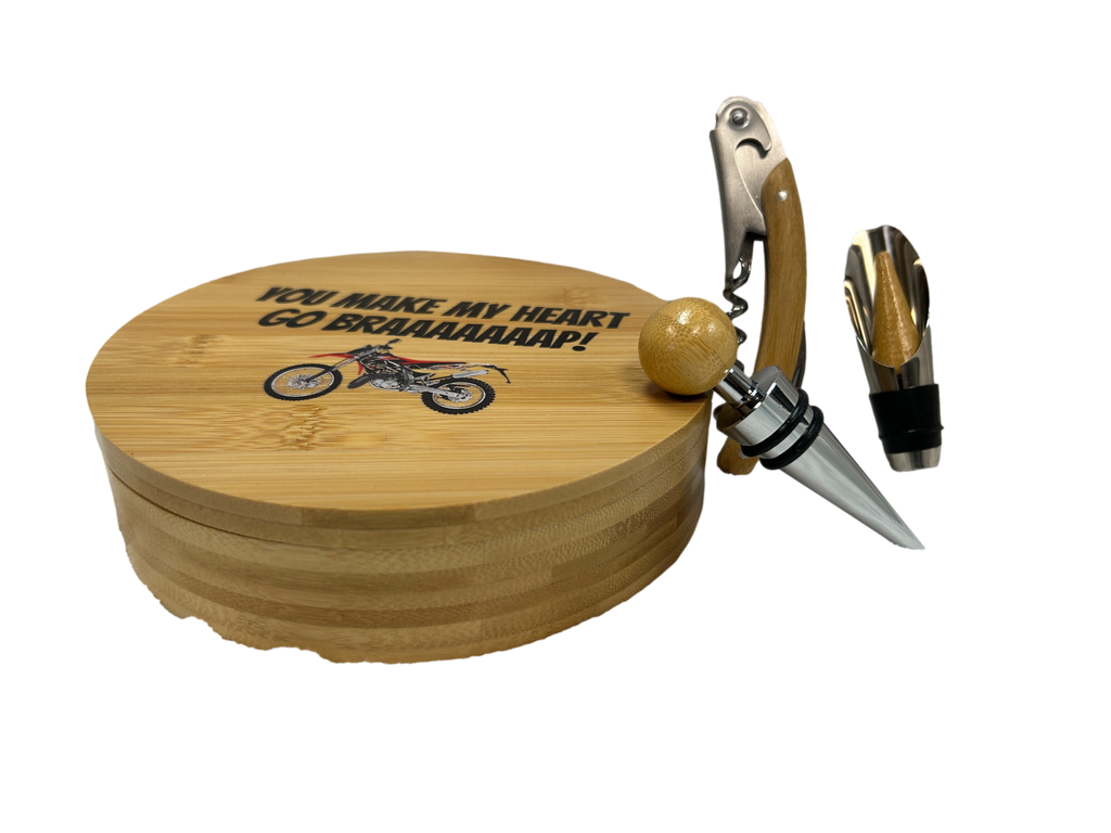 FBA - 4-Piece Wine Box (12 Count) Engraved or UV Printed