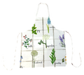 Apron White Poly / Cotton Two Pocket Adult Unisex