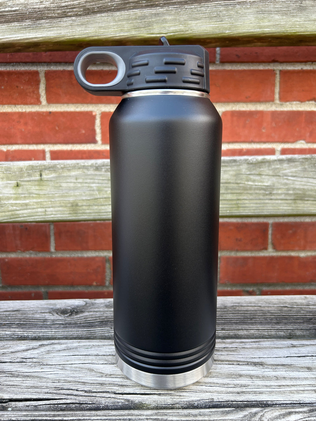 32oz Black Polar Camel Water Bottle Laser Engraved
