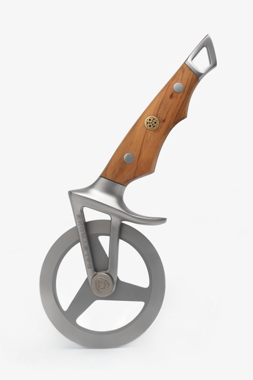 Pizza Wheel & Cutter | Olive Wood Handle | Wheel Series | Dalstrong ©