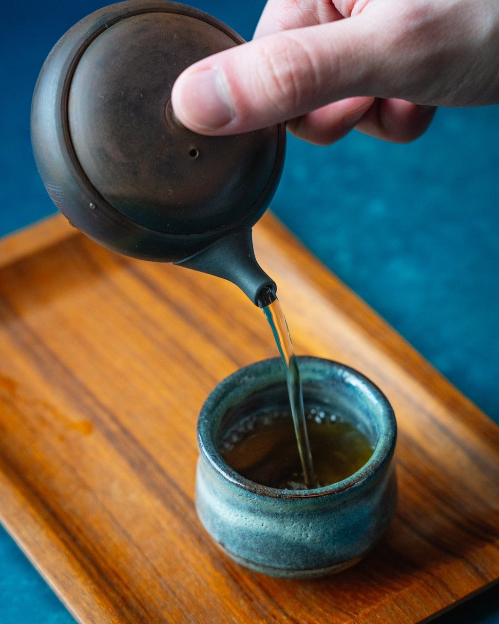 Kokudei Kushime Yōhen Tokoname Teapot - 100ml