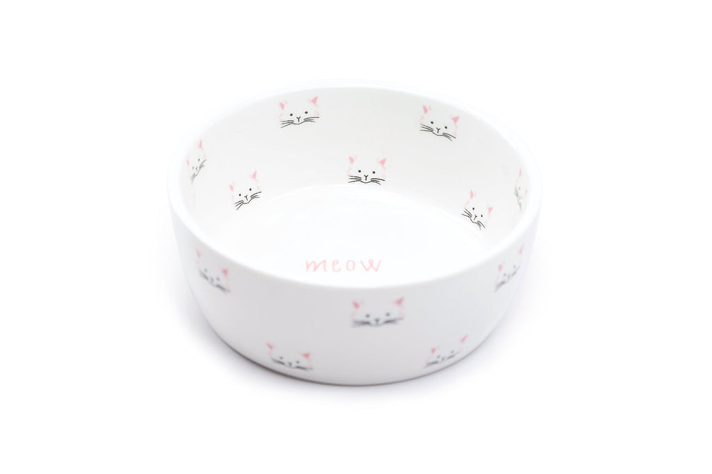 5" Ceramic Cat Bowl
