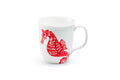 Red Seahorse Bone China Mug