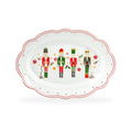 14" Holiday Royal Nutcrackers Fine Porcelain Oval Serving Platter