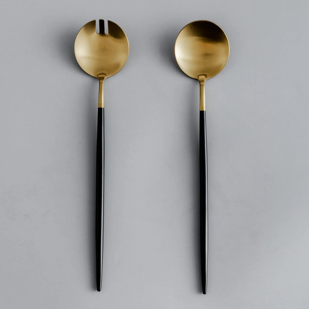 Gilded Serving Utensils & Salad Servers