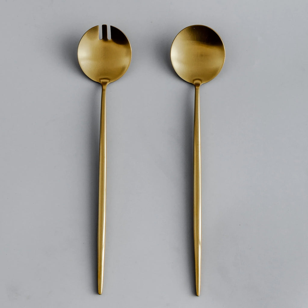 Gilded Serving Utensils & Salad Servers