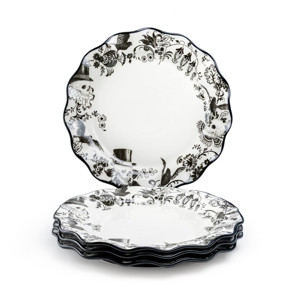 11" Halloween Midnight Gothic Dinner Plate