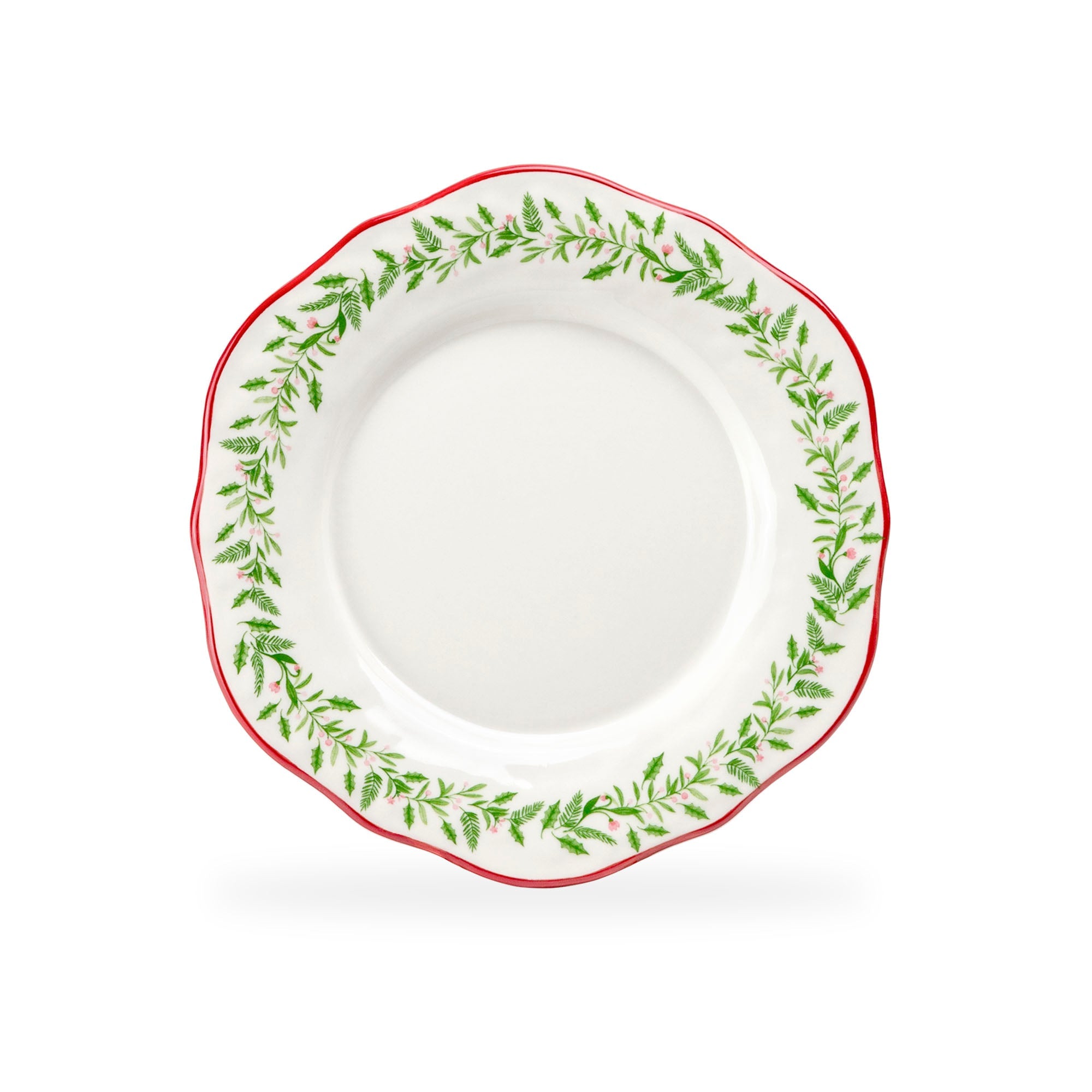 8.5" Holly Garland Dessert/Salad Plate