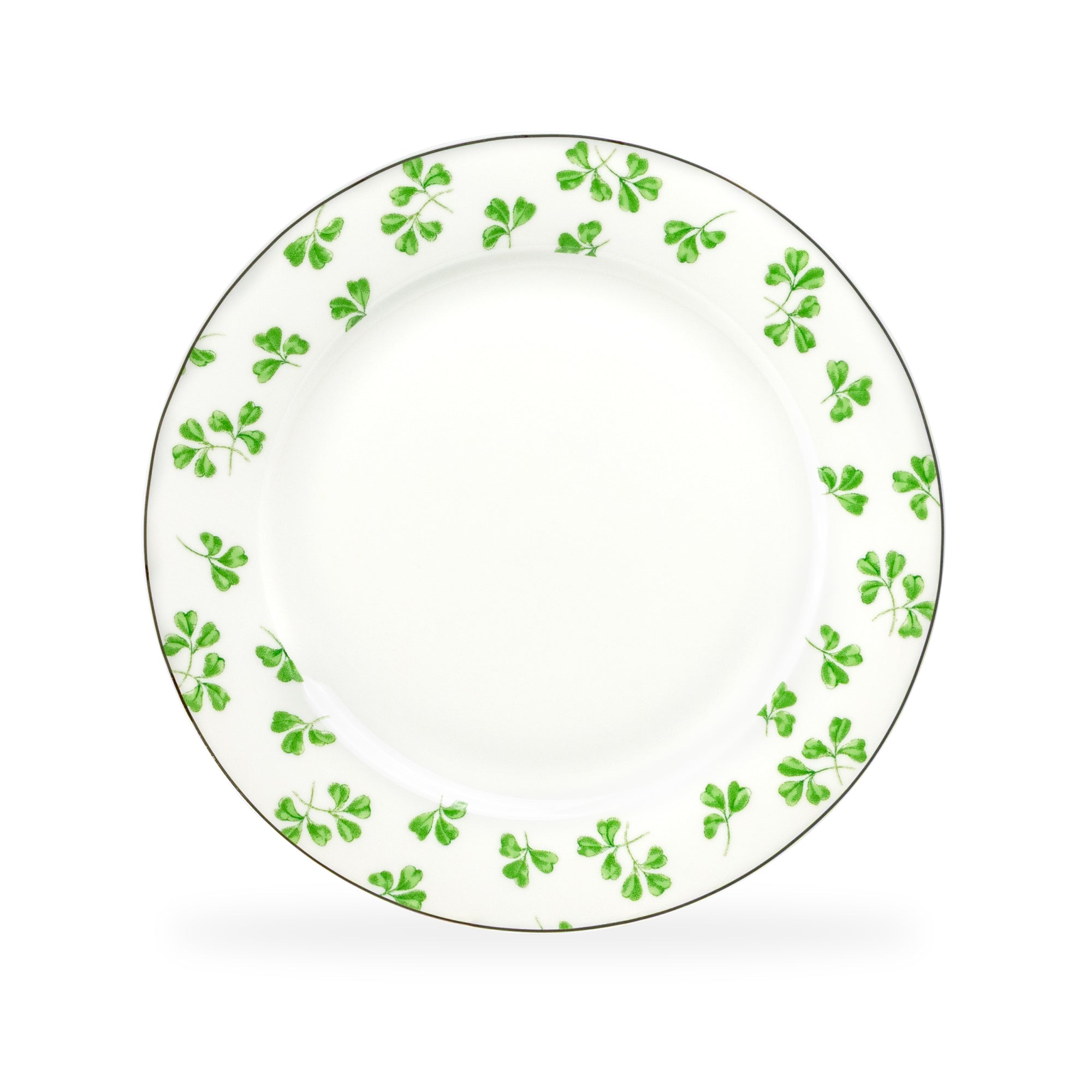 Shamrock Fine Porcelain Dessert/Dinner Plate
