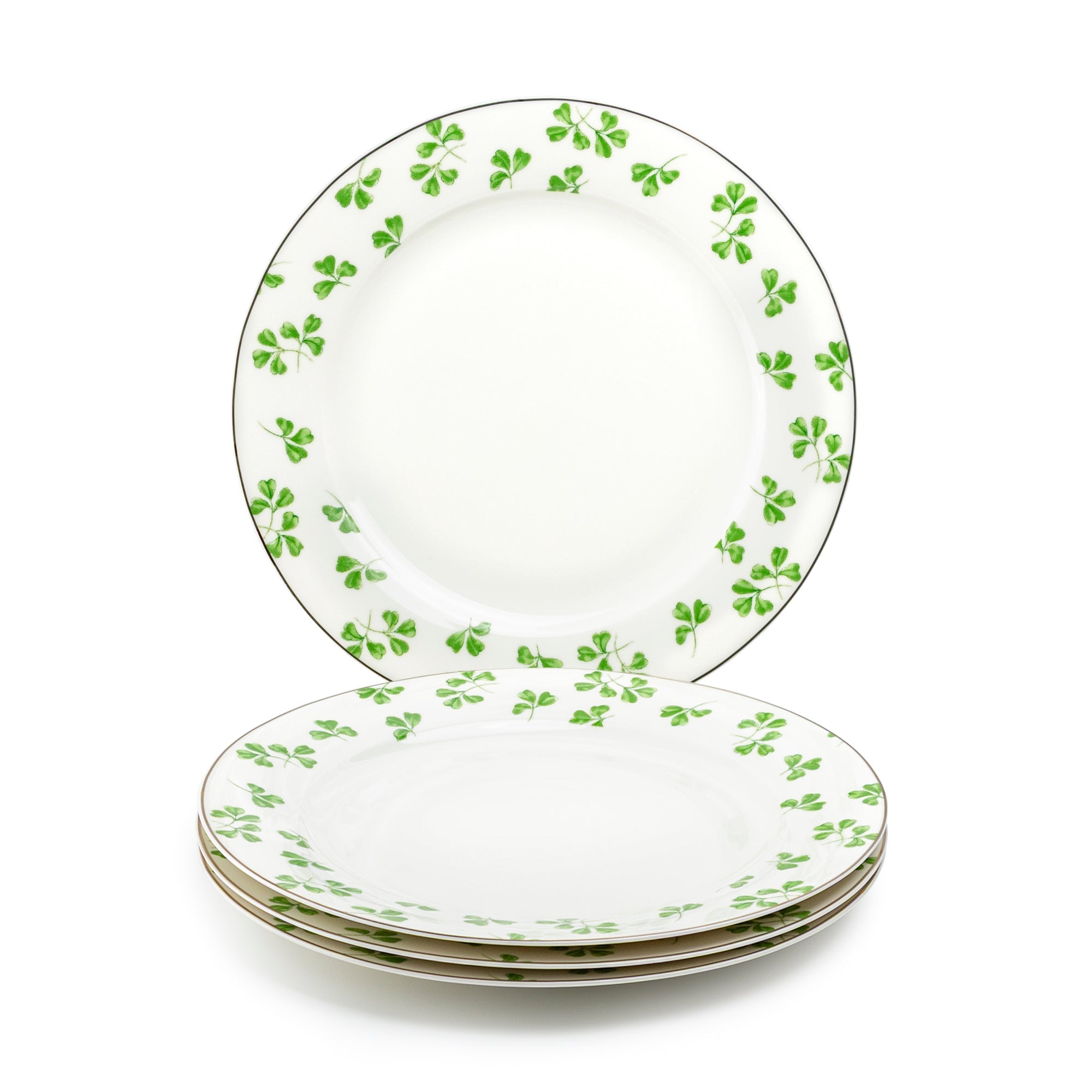 Shamrock Fine Porcelain Dessert/Dinner Plate
