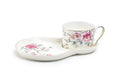 Pink Camellia Fine Porcelain Tea Snack Set