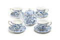 Blue Bird Toile Fine Porcelain Tea Set