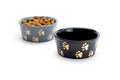 4.75" Paw Print Ceramic Pet Bowl