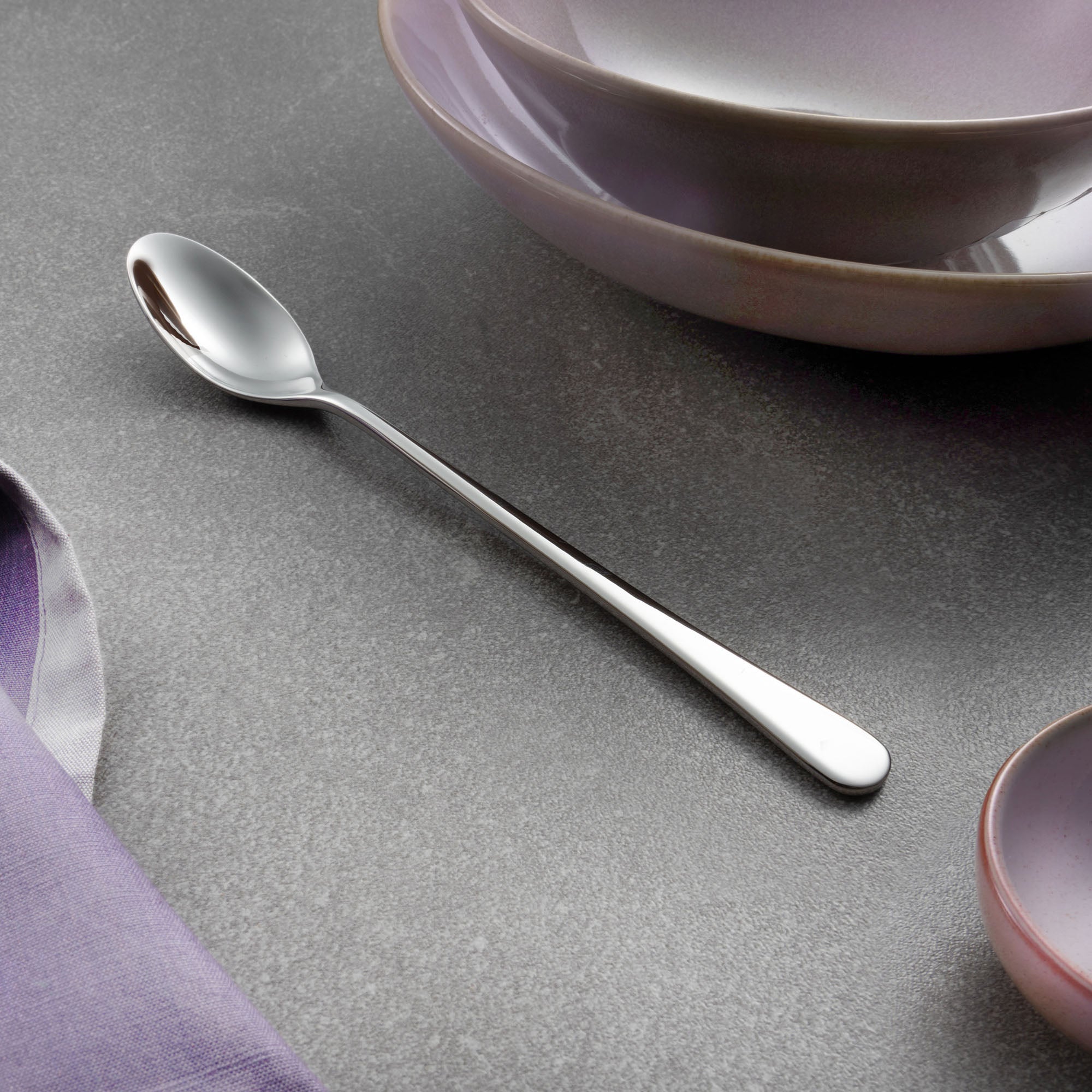 Iona Bright Long Handled Spoon, Set of 4