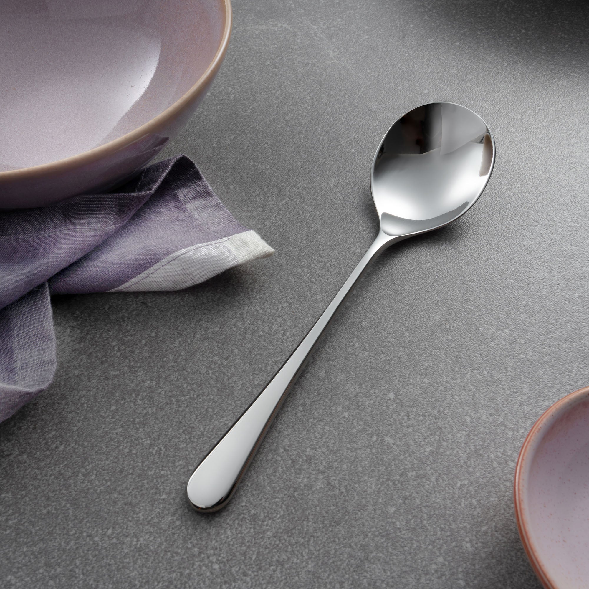 Iona Bright Round Bowl Soup Spoon