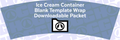 Ice Cream Container Wrap Template