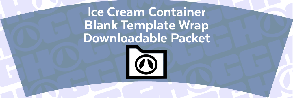 Ice Cream Container Wrap Template