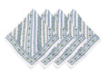 Juliska Seville Stripe Napkin - Green- Set of 4