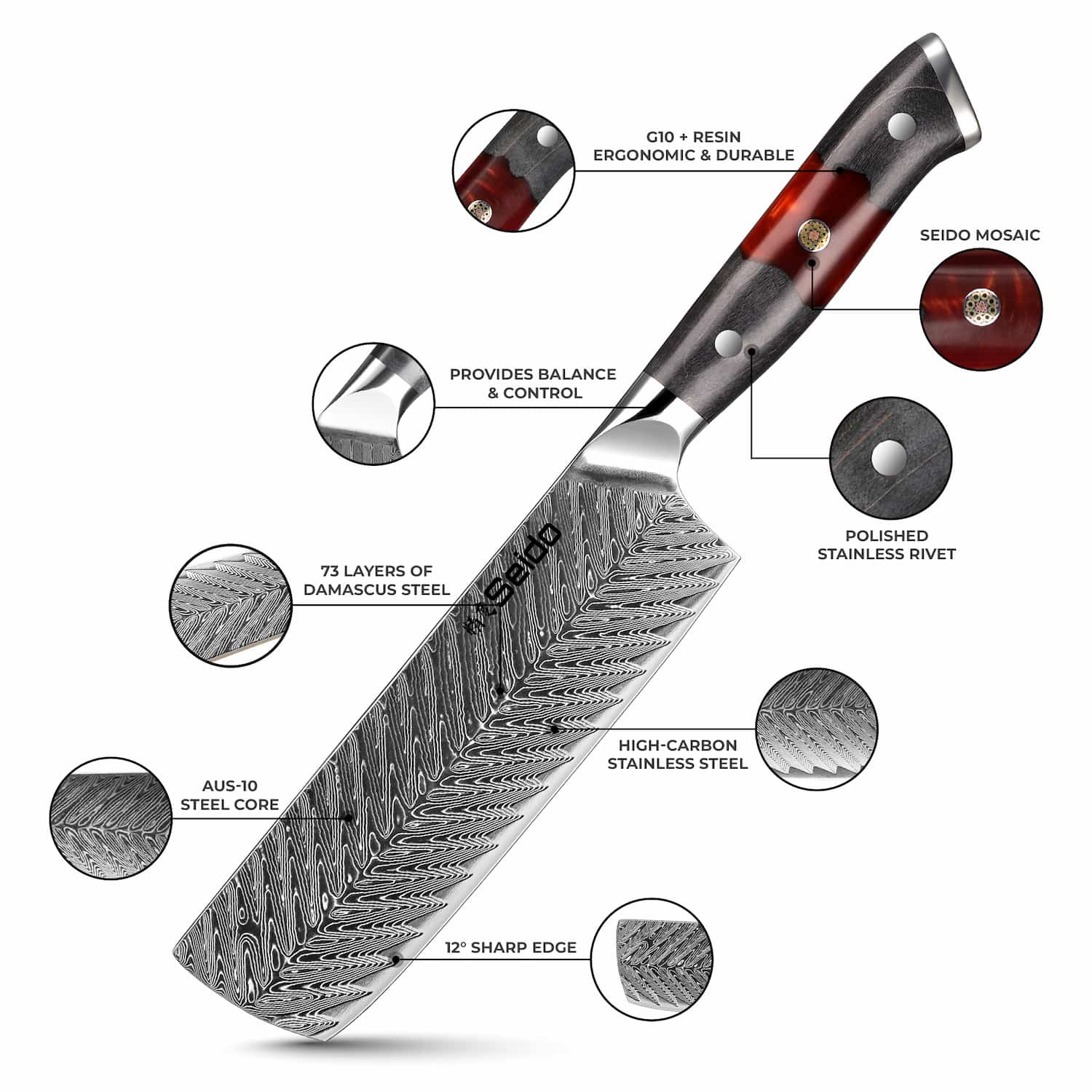Inferuno 7" Nakiri Knife