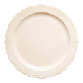 Ivory Vintage Round Disposable Plastic Appetizer/Salad Plates (7.5")