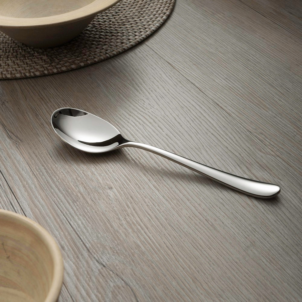 Kingham Bright Slotted Serving Spoon