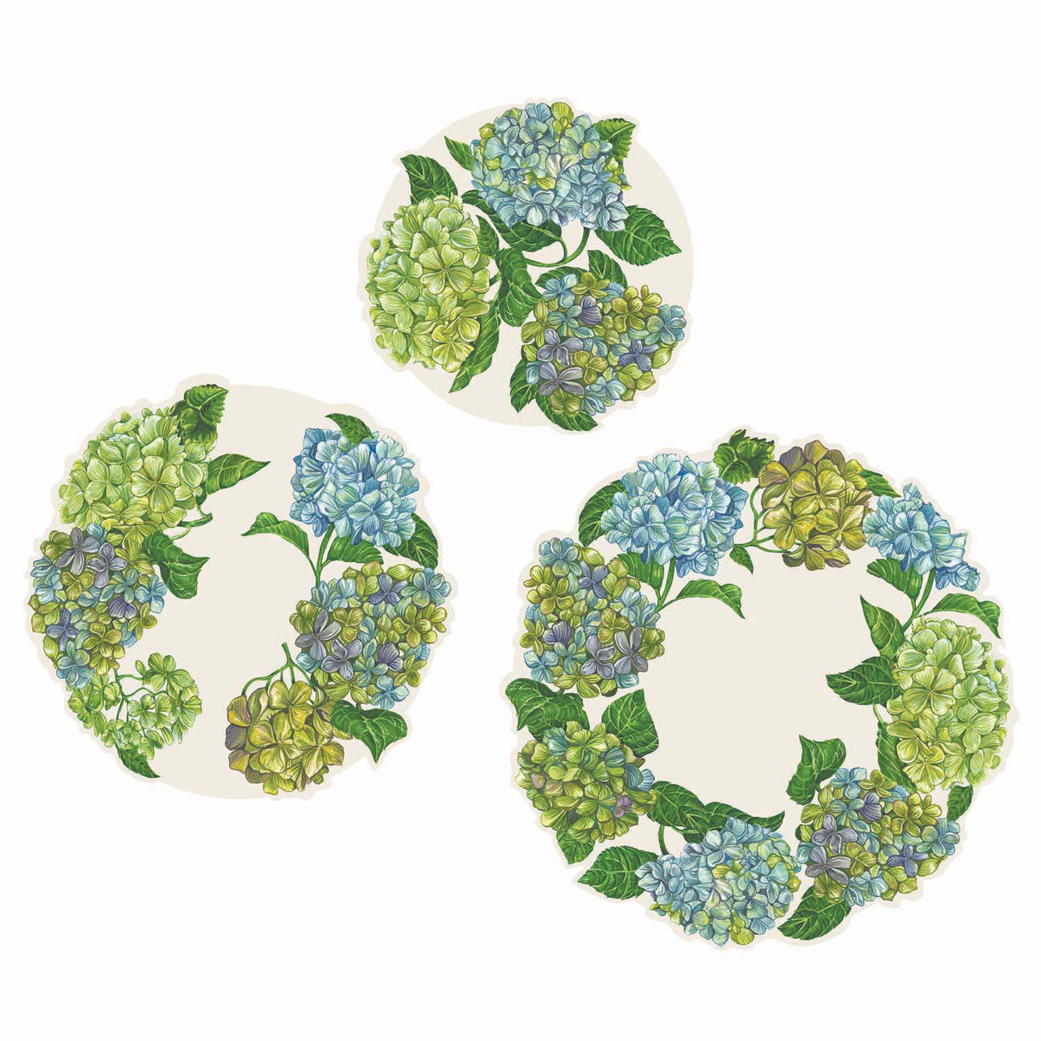 Hester and Cook Hydrangea Serving Papers