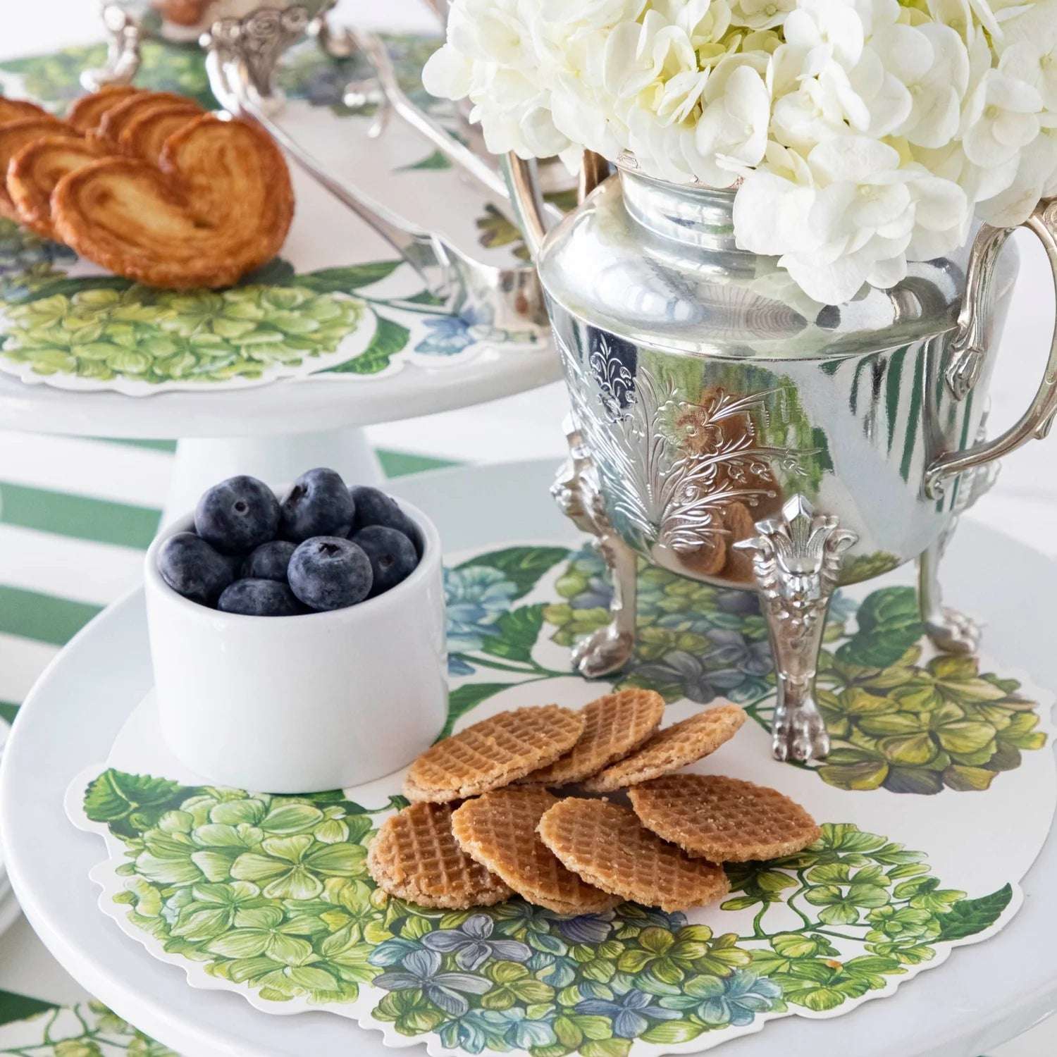 Hester and Cook Hydrangea Serving Papers