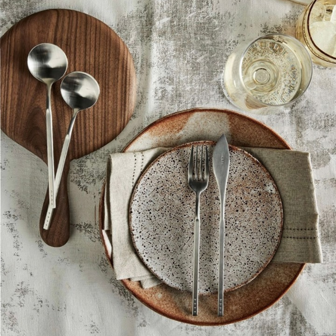 Brushed Silver — 24pc Cutlery Gift Set
