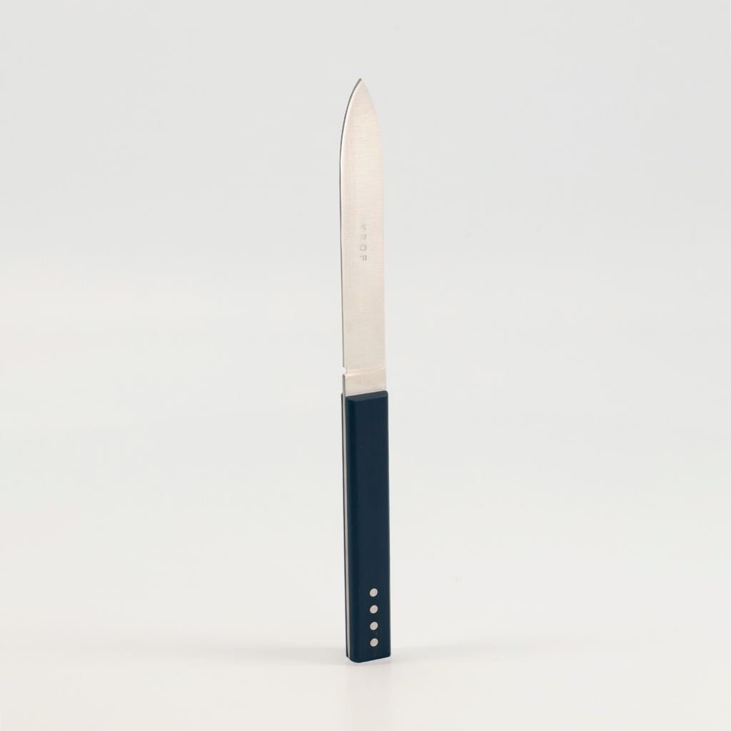 Brushed Silver Steak Knives - 6pc